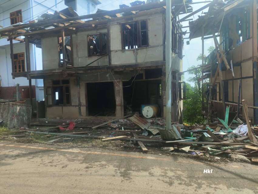 မင်းတပ်မြို့ကို စစ်တပ်က လေယာဉ်ဖြင့် ၃ ရက်ဆက် ဗုံးက